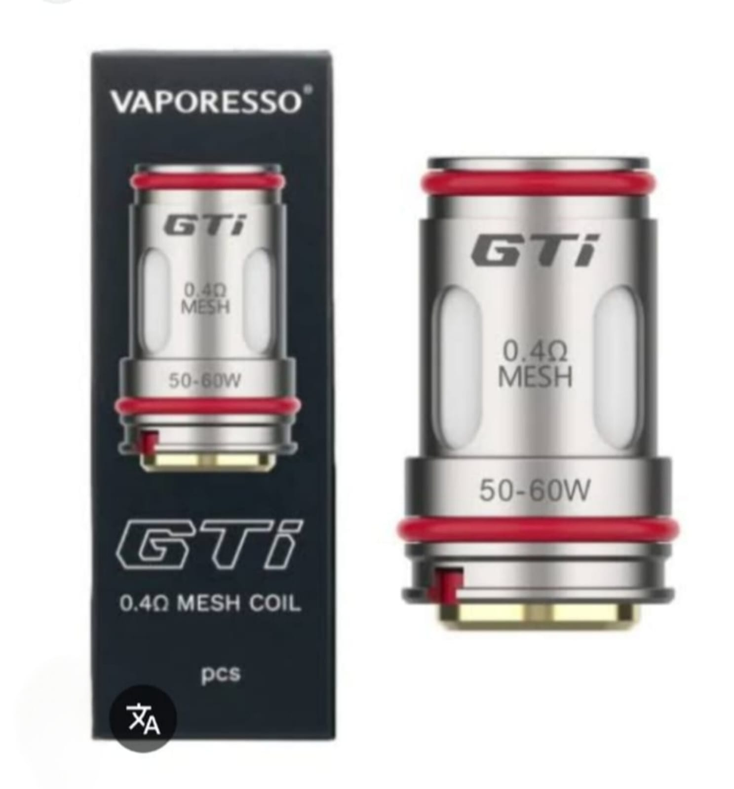 Bobina Coil De Reposio GTi Mesh - Vaporesso Pack com 5 Unidades 0.4